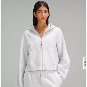 LULULEMON oversized scuba full zip up hoodie